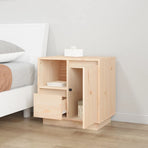 Bedside Cabinets 2 pcs 50x34x50 cm Solid Wood Pine