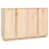 Sideboard 120x35x80 cm Solid Wood Pine - Front View