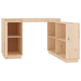 Desk 110x50x75 cm Solid Wood Pine - Close-Up Angle