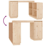 Desk 110x50x75 cm Solid Wood Pine - Extra Image