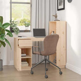 Desk 110x53x117 cm Solid Wood Pine - Side View