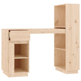 Desk 110x53x117 cm Solid Wood Pine - Close-Up Angle