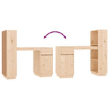Desk 110x53x117 cm Solid Wood Pine - Extra Image