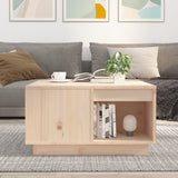 Coffee Table 60x61x32.5 cm Solid Wood Pine - Side View