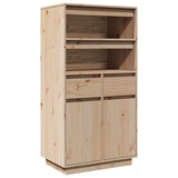 Highboard 60x40x116.5 cm Solid Wood Pine - Front View