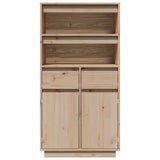 Highboard 60x40x116.5 cm Solid Wood Pine - 45-Degree Angle