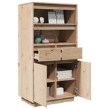 Highboard 60x40x116.5 cm Solid Wood Pine - Low Angle