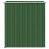 Garden Shed Green 192x191x223 cm Galvanised Steel