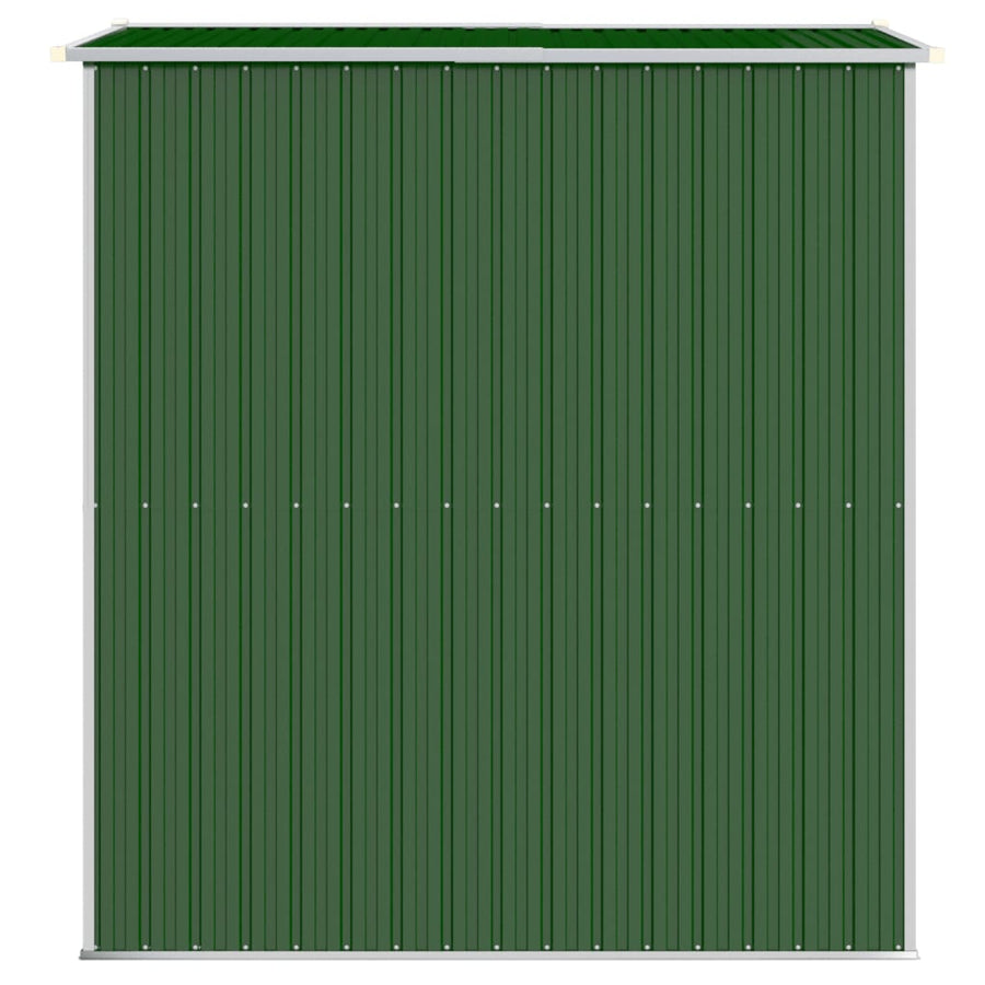 Garden Shed Green 192x191x223 cm Galvanised Steel