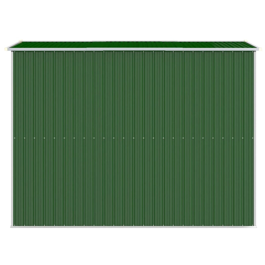 Garden Shed Green 192x274x223 cm Galvanised Steel