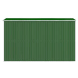 Garden Shed Green 192x357x223 cm Galvanised Steel