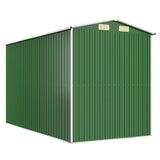Garden Shed Green 192x357x223 cm Galvanised Steel - Rear View