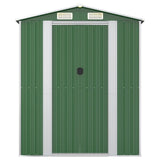 Garden Shed Green 192x606x223 cm Galvanised Steel