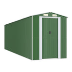 Garden Shed Green 192x689x223 cm Galvanised Steel