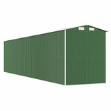 Garden Shed Green 192x855x223 cm Galvanised Steel - Rear View