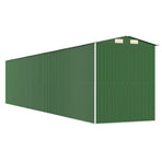 Garden Shed Green 192x938x223 cm Galvanised Steel