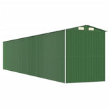 Garden Shed Green 192x1021x223 cm Galvanised Steel - Rear View