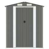 Garden Shed Light Grey 192x1021x223 cm Galvanised Steel