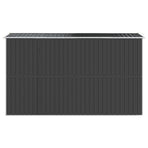 Garden Shed Anthracite 192x357x223 cm Galvanised Steel