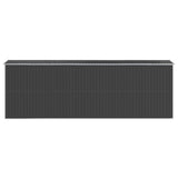 Garden Shed Anthracite 192x606x223 cm Galvanised Steel - 45-Degree Angle