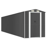 Garden Shed Anthracite 192x855x223 cm Galvanised Steel