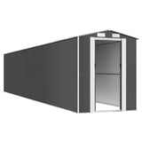 Garden Shed Anthracite 192x1021x223 cm Galvanised Steel - Top-Down View