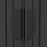 Garden Shed Anthracite 192x1021x223 cm Galvanised Steel - Close-Up Angle