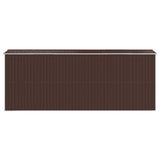 Garden Shed Dark Brown 192x523x223 cm Galvanised Steel