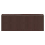 Garden Shed Dark Brown 192x523x223 cm Galvanised Steel