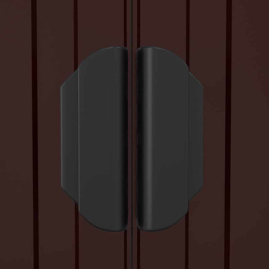Garden Shed Dark Brown 192x523x223 cm Galvanised Steel