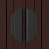 Garden Shed Dark Brown 192x606x223 cm Galvanised Steel