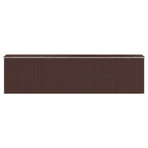 Garden Shed Dark Brown 192x772x223 cm Galvanised Steel