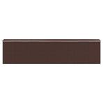 Garden Shed Dark Brown 192x855x223 cm Galvanised Steel