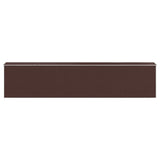 Garden Shed Dark Brown 192x938x223 cm Galvanised Steel