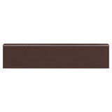 Garden Shed Dark Brown 192x938x223 cm Galvanised Steel - 45-Degree Angle