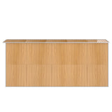 Garden Shed Light Brown 192x440x223 cm Galvanised Steel - 45-Degree Angle