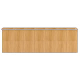 Garden Shed Light Brown 192x606x223 cm Galvanised Steel