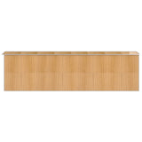 Garden Shed Light Brown 192x689x223 cm Galvanised Steel