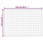 Weighted Blanket Grey 155x220 cm 7 kg Fabric