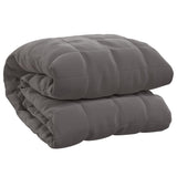 Weighted Blanket Grey 200x200 cm 9 kg Fabric - Front View