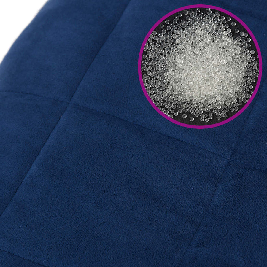 Weighted Blanket Blue 120x180 cm 9 kg Fabric