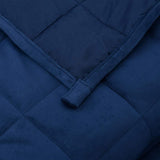 Weighted Blanket Blue 155x220 cm 7 kg Fabric