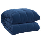 Weighted Blanket Blue 155x220 cm 11 kg Fabric - Front View