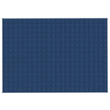 Weighted Blanket Blue 155x220 cm 11 kg Fabric - Side View