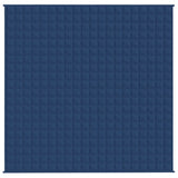Weighted Blanket Blue 200x200 cm 13 kg Fabric - Side View