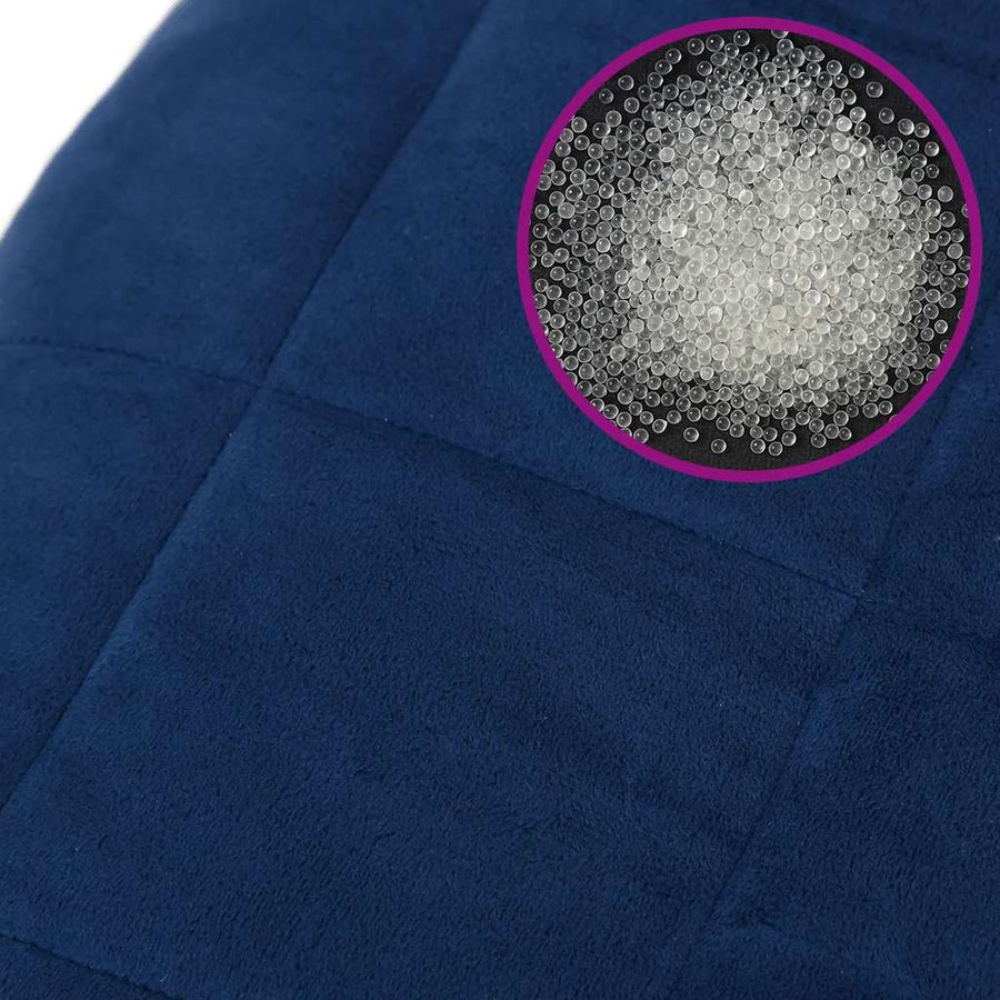 Weighted Blanket Blue 200x200 cm 13 kg Fabric
