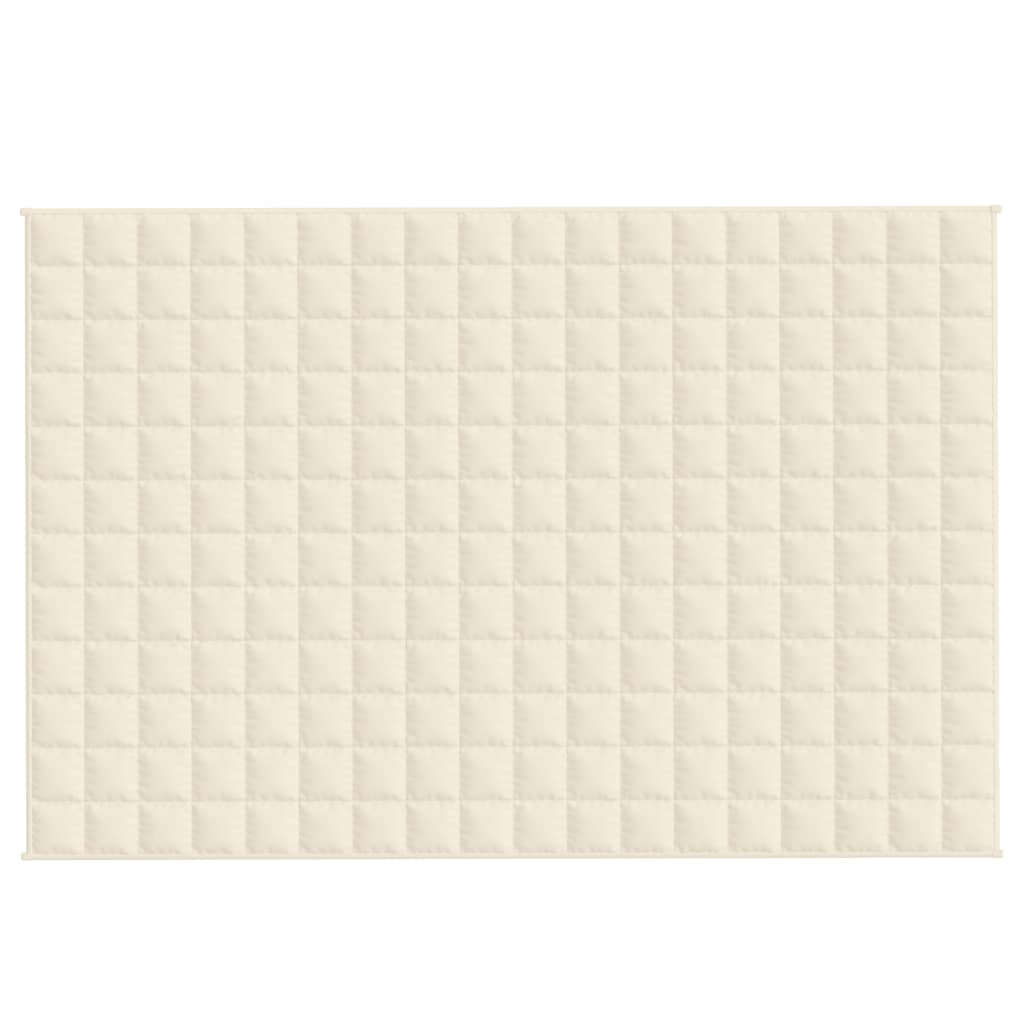 Weighted Blanket Light Cream 120x180 cm 5 kg Fabric
