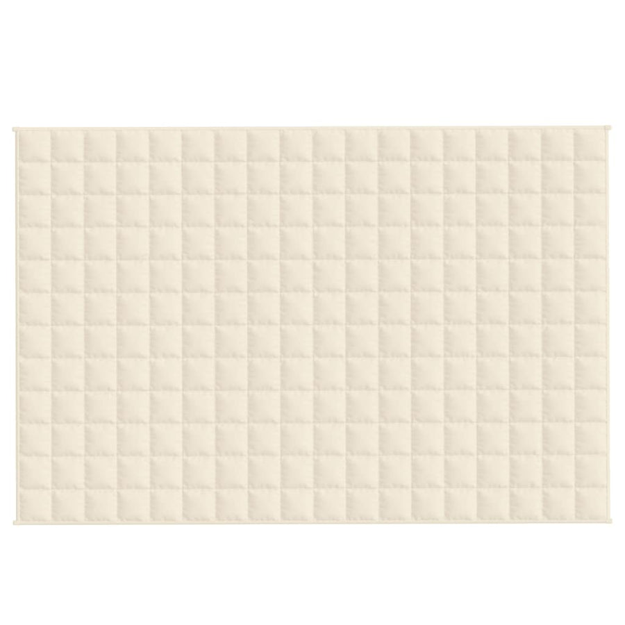 Weighted Blanket Light Cream 120x180 cm 5 kg Fabric