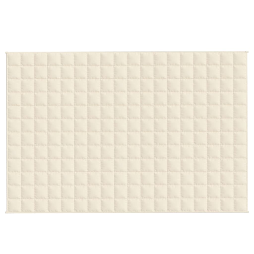 Weighted Blanket Light Cream 120x180 cm 9 kg Fabric