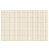 Weighted Blanket Light Cream 120x180 cm 9 kg Fabric - Side View